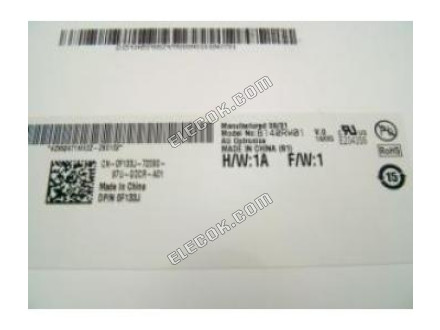 B140RW01 V0 AUO 14.0" A-si TFT-LCD Panel 