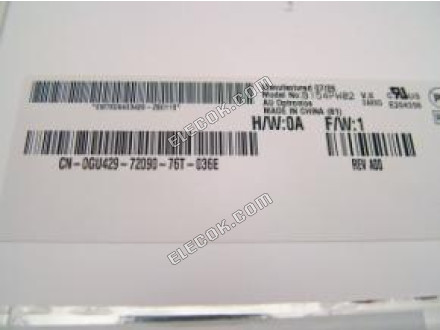 B154PW02 V0 AUO 15.4" A-si TFT-LCD Panel 