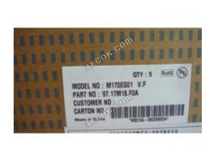 M170EG01 VF AUO 17.0" A-si TFT-LCD Panel 