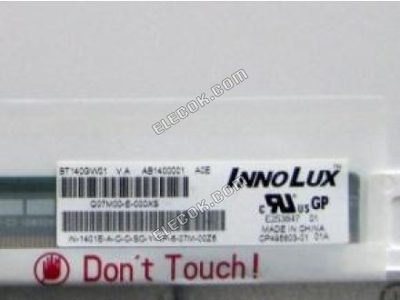 BT140GW01 VA CHIMEI INNOLUX 14.0" a-Si TFT-LCD πάνελ 