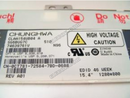 CLAA154WB04A CPT 15.4" A-si TFT-LCD Panel 