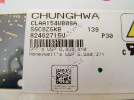 CLAA154WB08A CPT 15.4" A-si TFT-LCD Panel 