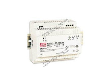 DR-100-12 100W 12V7.5A Output Class II DIN Rail Mount Switching Power Supply Meanwell