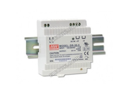 DR-60-24 60W 24V2.5A Output Class II DIN Rail Mount Switching Power Supply Meanwell,substitute