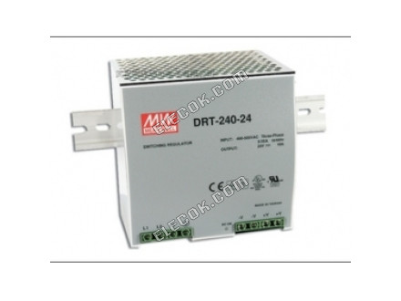 DRT-240-48 240W 48V5A three-phase input DIN rail power supply with PFC