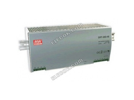DRT-960-48 960W 48V20A three-phase input DIN rail power supply with PFC