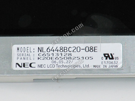 Display LCD 6.5 Pollici NL6448BC20-08E, Nuovo Con Garanzia 90 Giorni. Ricambio Industriale.