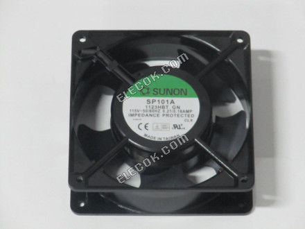 Sunon SP101A 1123HBT.GN 115V 0.18A 20/18W 2wires Cooling Fan 