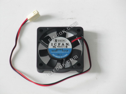 ICFAN 0510-5 5V 0.21A 2wires Cooling Fan 