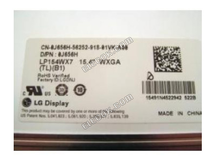 LP154WX7-TLB1 Lg Display 15.4" A-si TFT-LCD Panel 
