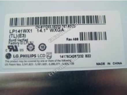 LP141WX1-TLE3 LG.Philips LCD 14,1" a-Si TFT-LCD Panneau 