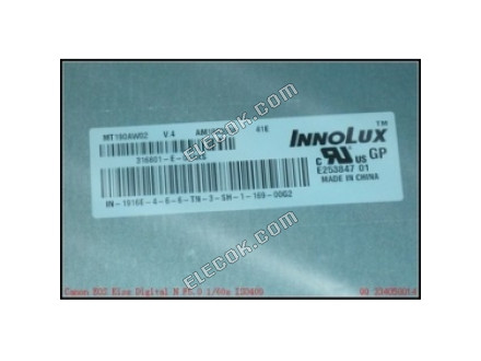 MT190AW02 V4 INNOLUX 19.0" a-Si TFT-LCD πάνελ 