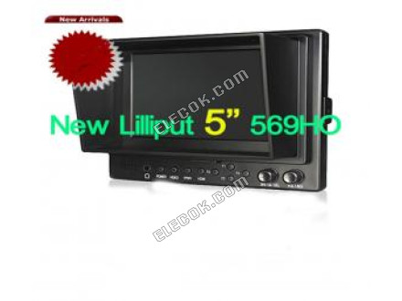新しいモデルPANASONIC 5" LCD ビデオCAMERA モニターとHDMI &amp;AMP; YPBPR 入力そしてHDMI &amp;AMP; ビデオOUTPUT. 569GL-50NP/HO/Y DV 