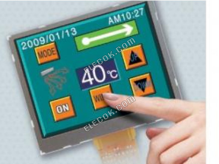 T-55343GD035JU-LW-AFN OPTREX 3.5" A-si TFT-LCD Panel 