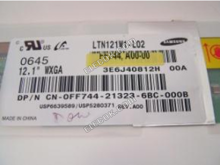 LTN121W1-L02 SAMSUNG 12.1" A-si TFT-LCD Panel 