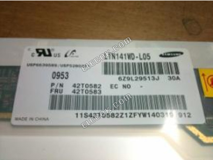 LTN141WD-L05 SAMSUNG 14.1" A-si TFT-LCD Panel 