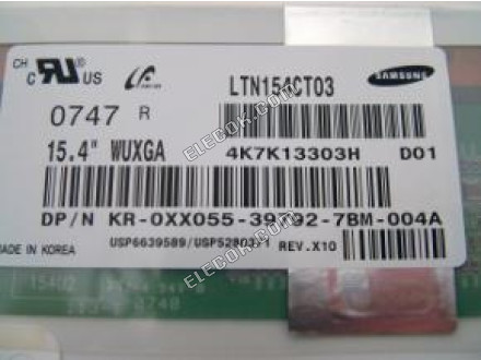 LTN154CT03-D01 SAMSUNG 15.4" A-si TFT-LCD Panel 
