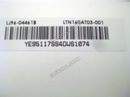 LTN160AT03-001 SAMSUNG 16.0" a-Si TFT-LCD Panel 