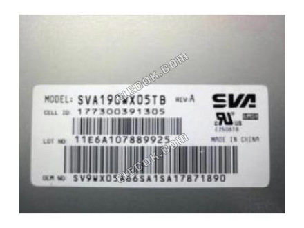 SVA190WX05TB SVA-NEC 19.0" a-Si TFT-LCD πάνελ 