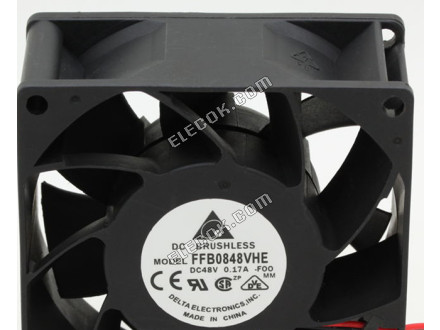 DELTA FFB0848VHE 8038 8cm 48V 0,17A Växelriktare Industriell utrustning Fläktar 