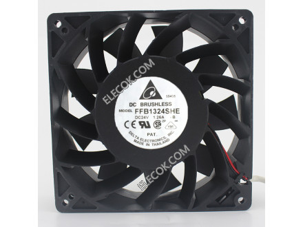 DELTA FFB1324SHE 24V 1.26A 20.16W 2wires Cooling Fan