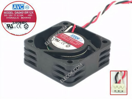 AVC DA04015R12X 12V 0,12A 3 draden Koeling Ventilator 
