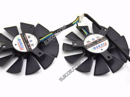 Y.S TECH FD7010H12D 12V 0,35A 3wires Cooling Fan 