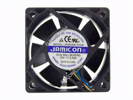 JAMICON JF0625B1TKAR 12V 0,38A 4 câbler ventilateur 