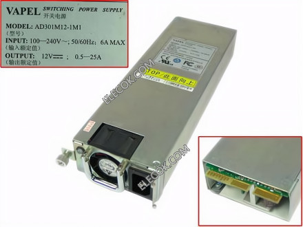 VAPEL AD301M12-1M1 Server - Power Supply AD301M12-1M1,Used