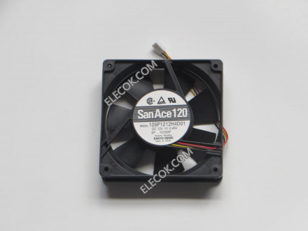Sanyo 109P1212H4D01 12V 0.45A 3wires Cooling Fan