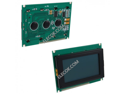 LCR-U12864GSF-WH Lumex LCD Graphic Monitor Modules &amp; Accessories 128x64 INFOVUE GRIS w/HTR WH LED BCKLT 