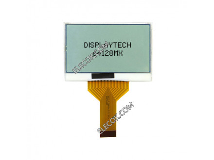 64128MX FC BW-3 Displaytech LCD Graphic Display Modules &amp; Accessories 128X64 FSTN With FPC Grensesnitt 