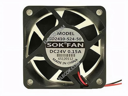 SOKFAN SD2410-S24-50 24V 0,15A 2cable Enfriamiento Ventilador replace 