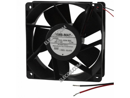 NMB 4715VL-05W-B80-E00 24V 1.48A 35.5W 2wires Cooling Fan