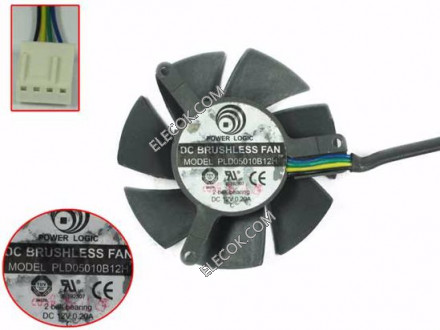 ZOTAC PLD05010B12H 12V 0.2A 4wires cooling fan