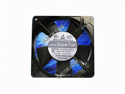 SNOWFAN YY12025HBL2 220/ 240V 0.10/0,9A 18/16W 2 fili ventilatore 