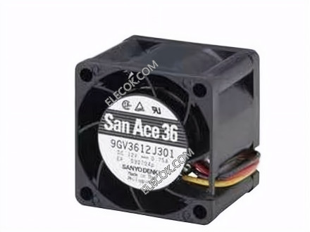Sanyo 9GV3612J301 12V 0,75A 9W Ventilateur 