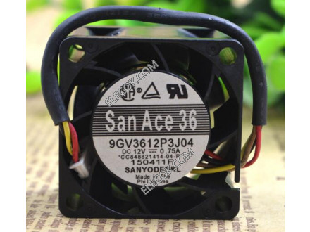 Sanyo 9GV3612P3J04 12V 0,75A 3 câbler Ventilateur 