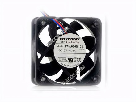 FOXCONN PVA050E12L 12V 0.16A 3線冷却ファン