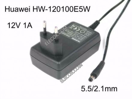 Huawei HW-120100E5W AC Adapter 5V-12V 12V 1A, 5.5/2.1mm, EU 2P