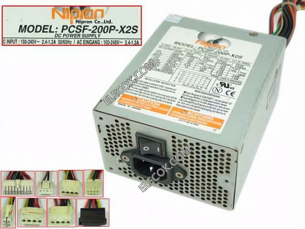 Nipron PCSF-200P-X2S Server - Power Supply PCSF-200P-X2S&amp;#xFF0C; used