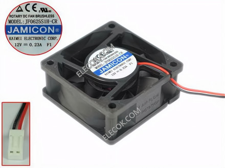 JAMICON JF0625S1H-CR 12V 0.23A 2 Wires Cooling Fan