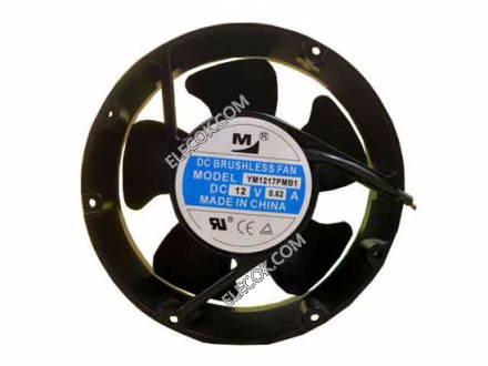 M YM1217PMB1 12V 0,62A 2wires Cooling Fan 