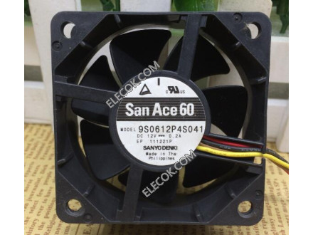 Sanyo 9S0612P4S041 12V 0,2A 4 câbler Ventilateur 