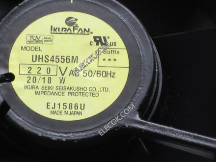 TOSHIBA UHS4556M 220V 20/18W Cooling Fan with NO sensor 