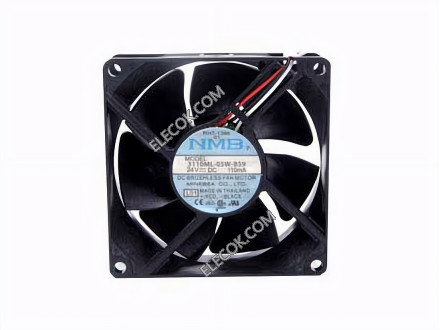 NMB 3110ML-05W-B59 24V 0,18A 2wires Cooling Fan 