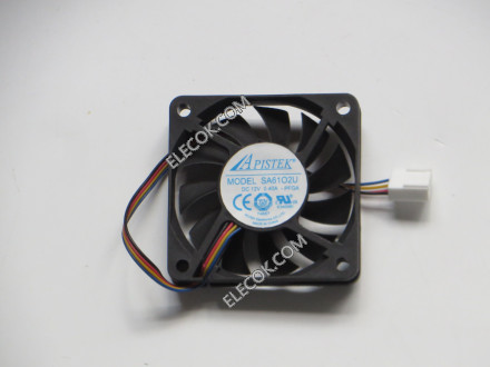 APISTEK SA61O2U 12V  0.40A  4wires cooling fan Refurbished
