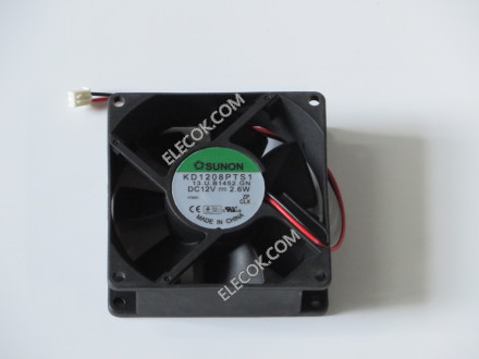 SUNON KD1208PTS1 12V 2.6W 12V 2.6W 2wires Cooling Fan