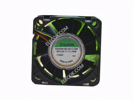 SUNON SG40281BX-Q01U-S99 12V 11,76W 4 przewody Cooling Fan 