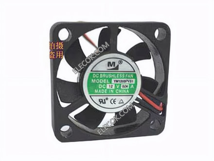 M YM1203PVS1 12V 0,05A 2wires Cooling Fan 
